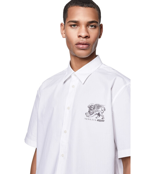 DIESEL（ディーゼル）の「メンズ シャツ 半そで プリント（シャツ/ブラウス・メンズ・ホワイト/ブラック・SMALL/MEDIUM/X-LARGE/X-SMALL/XX-LARGE/LARGE）」の16枚目の写真