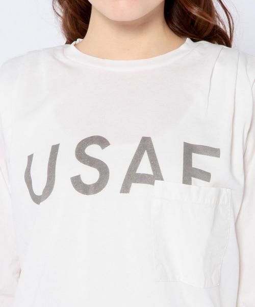 Another Edition(アナザーエディション)の「コンビタックプルオーバー/AEBC COMBI TUCK PO◆(Tシャツ/カットソー・レディース・ホワイト/グレー/ネイビー・フリー)」の8枚目の写真