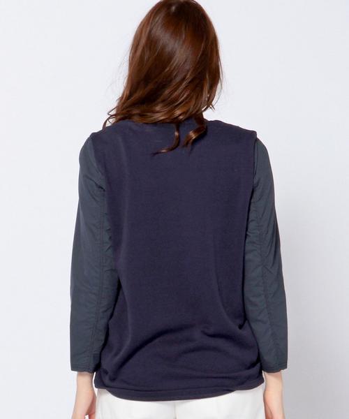 Another Edition(アナザーエディション)の「コンビタックプルオーバー/AEBC COMBI TUCK PO◆(Tシャツ/カットソー・レディース・ホワイト/グレー/ネイビー・フリー)」の10枚目の写真