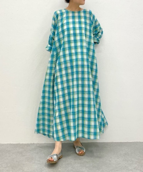 ワンピース ドレス Beardsley ビアズリー のワンピース マドラスチェックワンピース Beza0006 を購入できます Beardsley ワンピース マドラスチェックワンピース ワンピース Beardsley ビアズリー のファッション