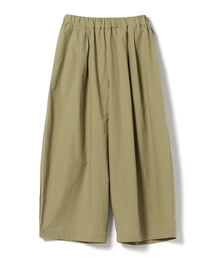 black crane カーペーターパンツ Black Crane Straight Draped Pants, Cream – Glasswing