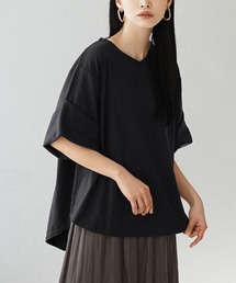 【簡単にこなれるロールアップ袖】 URBAN PLUS ロールアップスリーブ ビッグTシャツ