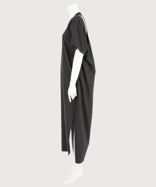 k3&co.(ケイスリーアンドコー)の「SULFURATION TEE DRESS(ワンピース・レディース・ブラック/オリーブ・ONE SIZE)」の12枚目の写真
