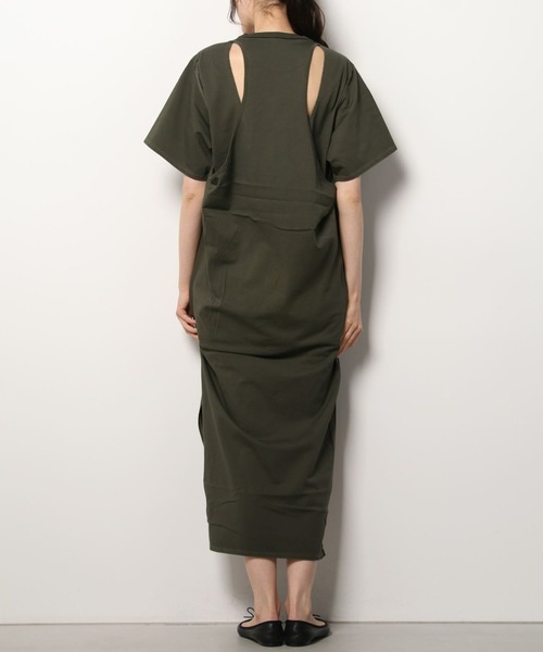 k3&co.(ケイスリーアンドコー)の「SULFURATION TEE DRESS(ワンピース・レディース・ブラック/オリーブ・ONE SIZE)」の15枚目の写真