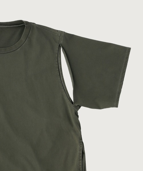 k3&co.(ケイスリーアンドコー)の「SULFURATION TEE DRESS(ワンピース・レディース・ブラック/オリーブ・ONE SIZE)」の5枚目の写真