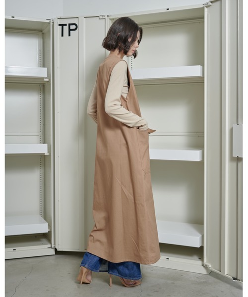 THEATRE PRODUCTS（シアタープロダクツ）の「コットンツイルワンピース（ワンピース・レディース・ブラック/ベージュ・FREE）」の12枚目の写真