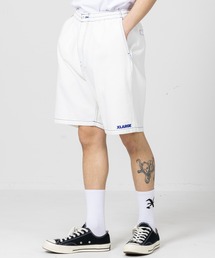 CONTRAST STITCH EASY SHORT PANTS