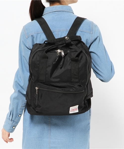 Chico(チコ)の「【who's who Chico】ナイロン2WAYBAG(バックパック/リュック・レディース・ベージュ/ブラック/グレー/ブルー・FREE)」の8枚目の写真