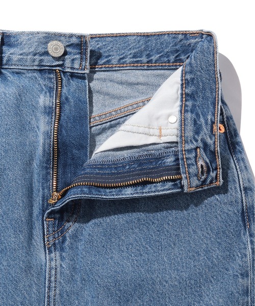 [ JEANS] ユーティリティミディスカート ★人気★ GU(ジーユー)の「デニムボタンフライナローミディスカート」 - PARTE