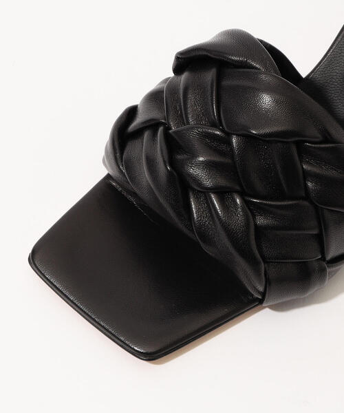 TOMORROWLAND （トゥモローランド）の「CORSO ROMA 9 スクエアトゥ ヒールサンダル（サンダル・レディース・ホワイト/ブラック・36.5/37.5/35.5）」の6枚目の写真