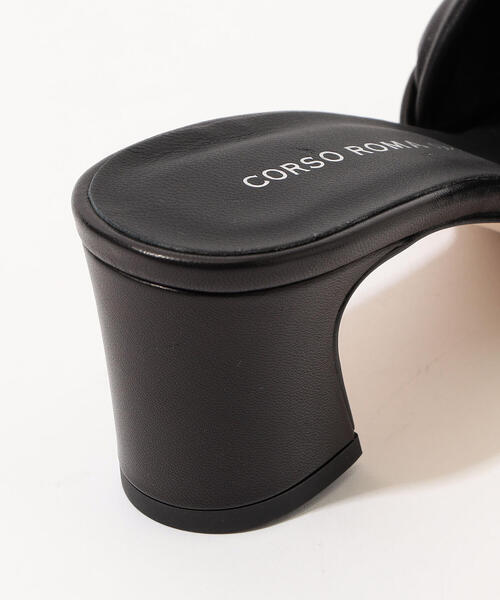 TOMORROWLAND （トゥモローランド）の「CORSO ROMA 9 スクエアトゥ ヒールサンダル（サンダル・レディース・ホワイト/ブラック・36.5/37.5/35.5）」の7枚目の写真