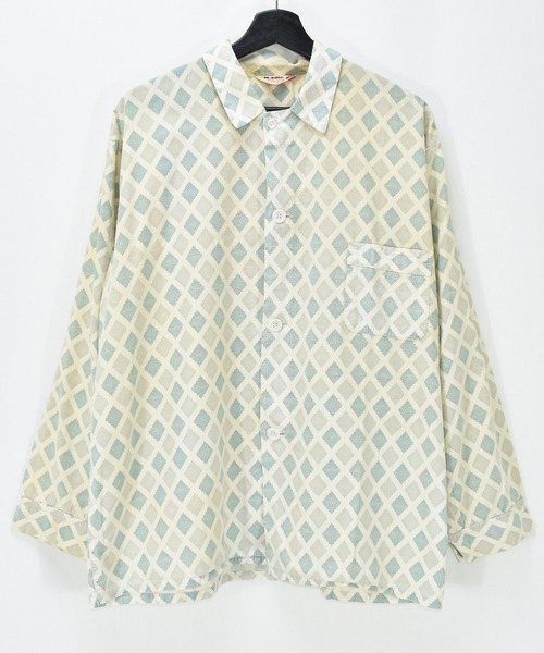 セール ヴィンテージ古着 50 60 S 総柄 パジャマシャツ シャツ ブラウス Vintage ヴィンテージ のファッション通販 Zozotown