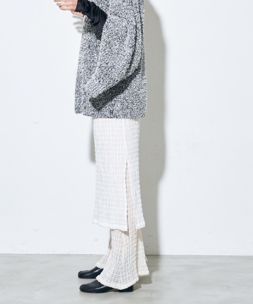 Solace(ソレイス)の「チェックベアスカートパンツ(その他パンツ・レディース・ブラック/グリーン/ホワイト・S/FREE)」の2枚目の写真