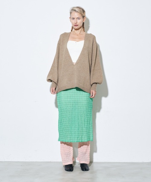 Solace(ソレイス)の「チェックベアスカートパンツ(その他パンツ・レディース・ブラック/グリーン/ホワイト・S/FREE)」の20枚目の写真