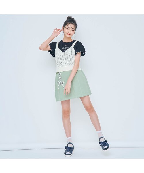 algy（アルジー）の「レースリボンサンダル（サンダル・キッズ・ブラック/ネイビー/オフホワイト/ピンク・23/22/20/21/24）」の9枚目の写真