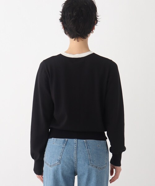 OPAQUE.CLIP(オペークドットクリップ)の「◆【C】オーガニックコットン混配色ニットカーディガン【WEB限定サイズ】(カーディガン/ボレロ・レディース・ホワイト系その他5/オレンジ/ブラック系4・36/40/38)」の6枚目の写真