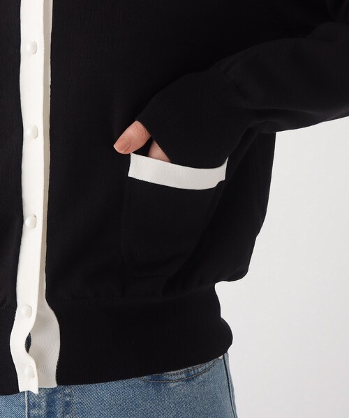 OPAQUE.CLIP(オペークドットクリップ)の「◆【C】オーガニックコットン混配色ニットカーディガン【WEB限定サイズ】(カーディガン/ボレロ・レディース・ホワイト系その他5/オレンジ/ブラック系4・36/40/38)」の9枚目の写真