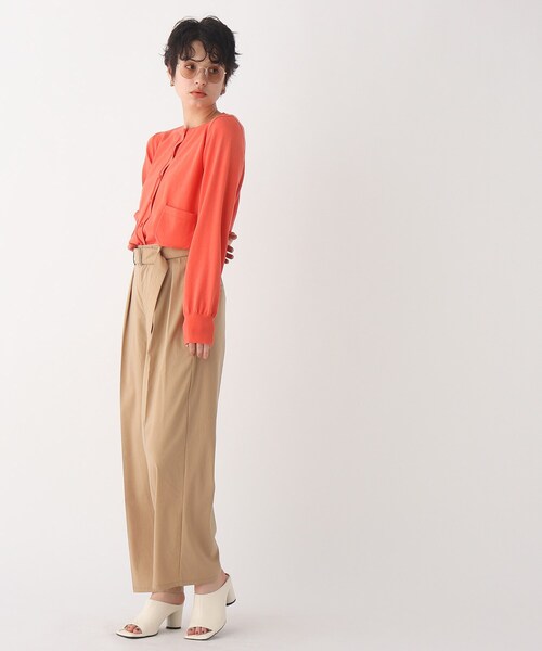 OPAQUE.CLIP(オペークドットクリップ)の「◆【C】オーガニックコットン混配色ニットカーディガン【WEB限定サイズ】(カーディガン/ボレロ・レディース・ホワイト系その他5/オレンジ/ブラック系4・36/40/38)」の11枚目の写真