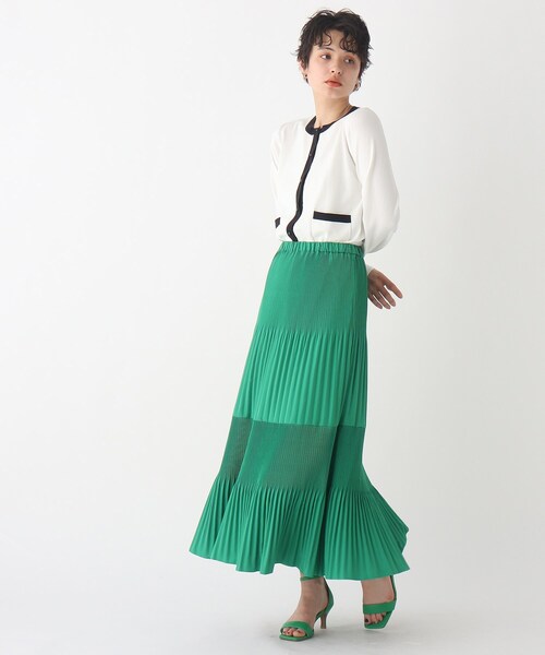 OPAQUE.CLIP(オペークドットクリップ)の「◆【C】オーガニックコットン混配色ニットカーディガン【WEB限定サイズ】(カーディガン/ボレロ・レディース・ホワイト系その他5/オレンジ/ブラック系4・36/40/38)」の13枚目の写真