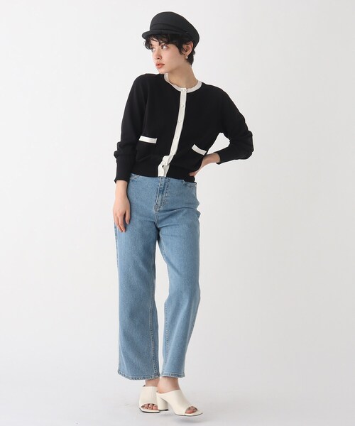 OPAQUE.CLIP(オペークドットクリップ)の「◆【C】オーガニックコットン混配色ニットカーディガン【WEB限定サイズ】(カーディガン/ボレロ・レディース・ホワイト系その他5/オレンジ/ブラック系4・36/40/38)」の16枚目の写真