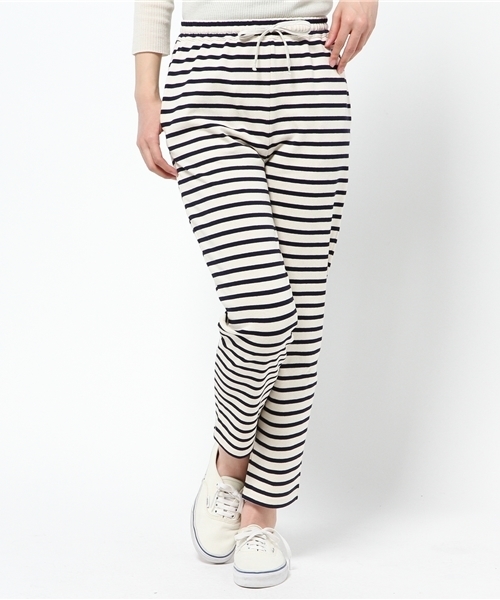 ORCIVAL（オーシバル）の「ORCIVAL / ボーダーパンツ（その他パンツ・レディース・オフホワイト/ブラック・ONE SIZE）」の2枚目の写真