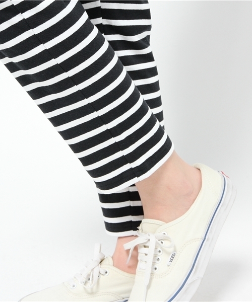 ORCIVAL（オーシバル）の「ORCIVAL / ボーダーパンツ（その他パンツ・レディース・オフホワイト/ブラック・ONE SIZE）」の9枚目の写真