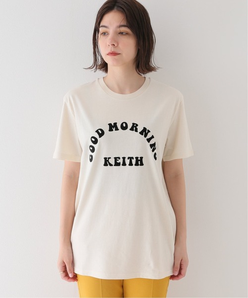 JOINT WORKS(ジョイントワークス)の「【GOOD MORNING KEITH/グッドモーニングキース】TEE(Tシャツ/カットソー・レディース・アイボリー/ライトブルー・MEDIUM)」の17枚目の写真