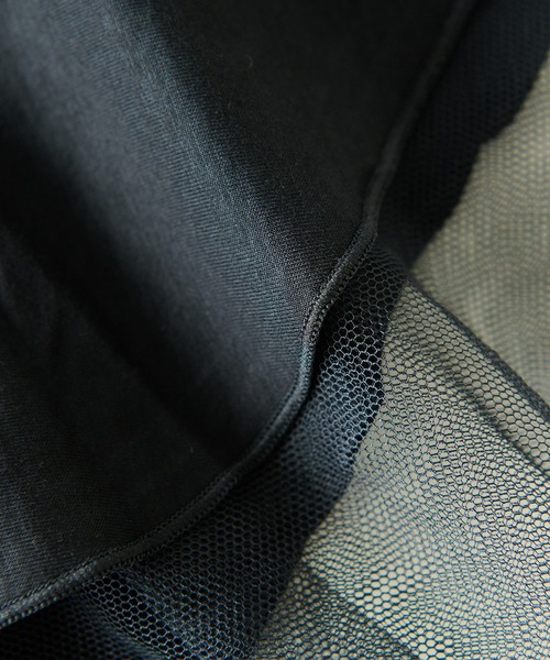 un dix cors（アンディコール）の「大人フェミニン　チュールフレアスリーブカットソー（Tシャツ/カットソー・レディース・ブラック/ベージュ/オフホワイト・FREE）」の18枚目の写真