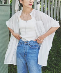 バックタックシアーシャツ