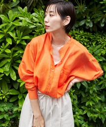 Auntie Rosa Holiday | バックタックシアーシャツ(シャツ/ブラウス)