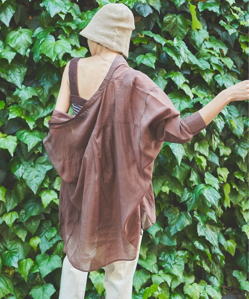 セール】バックタックシアーシャツ（シャツ/ブラウス）｜Auntie