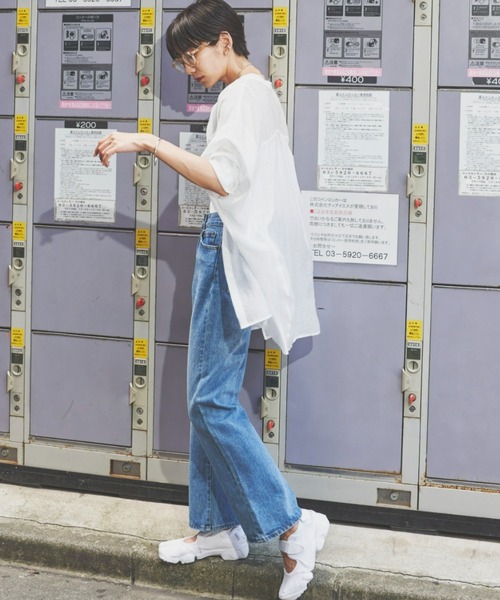 Auntie Rosa Holiday（アンティローザホリデー）の「バックタックシアーシャツ（シャツ/ブラウス・レディース・ブラック/ブラウン/オフホワイト/オレンジ/グリーン・FREE）」の18枚目の写真