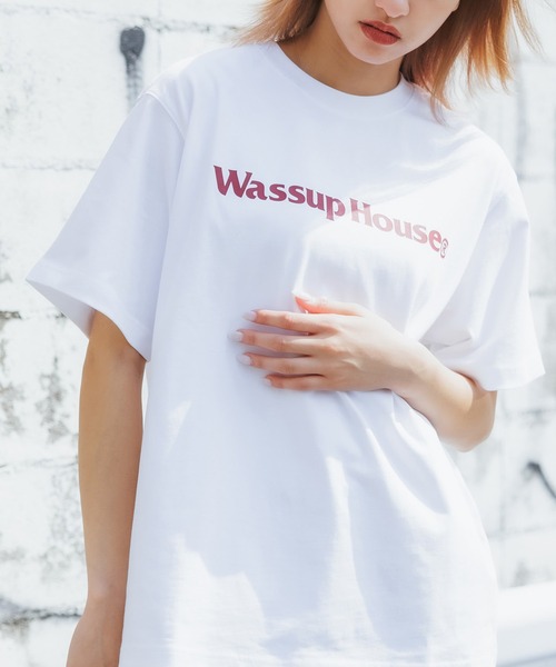【セール】Wassup House/ワサップハウス Wassup Logo Tee / WASSUP 半袖Tシャツ ストリート（Tシャツ/カットソー）｜ROOPTOKYO（ループトウキョウ）