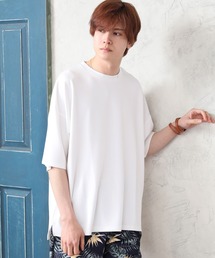 接触冷感 Tシャツ 半袖 五分袖 ビッグシルエット