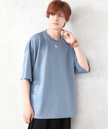 接触冷感 Tシャツ 半袖 五分袖 ビッグシルエット