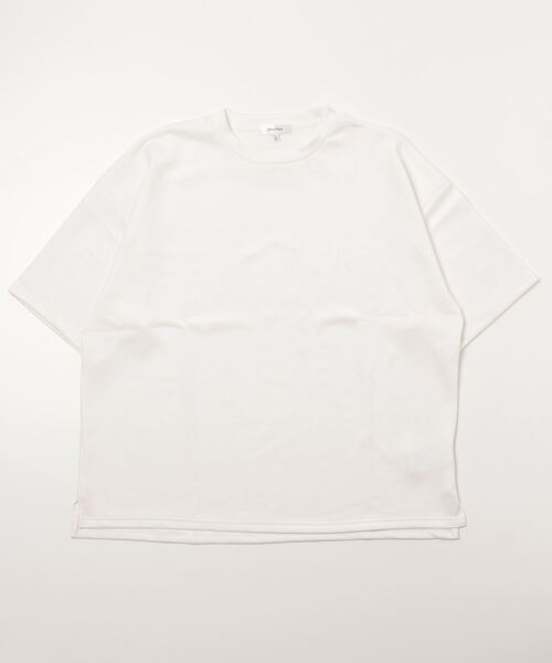 ARCADE（アーケード）の「接触冷感 Tシャツ 半袖 五分袖 ビッグシルエット（Tシャツ/カットソー・メンズ・ブラック/ホワイト/ブルーグレー/モーブ系/グレイッシュベージュ/ライトグレー・L/M/LL）」の8枚目の写真