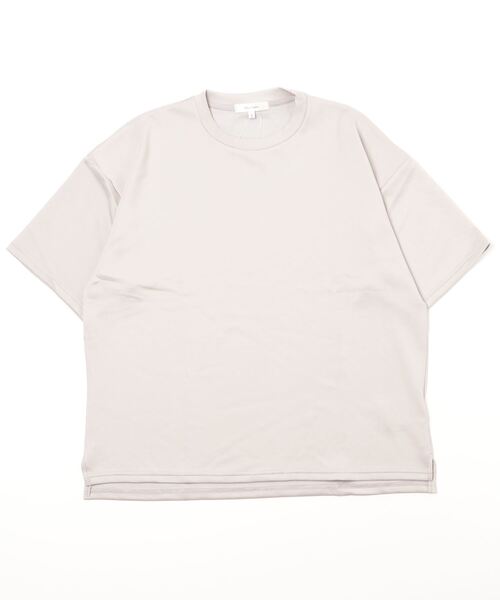 ARCADE（アーケード）の「接触冷感 Tシャツ 半袖 五分袖 ビッグシルエット（Tシャツ/カットソー・メンズ・ブラック/ホワイト/ブルーグレー/モーブ系/グレイッシュベージュ/ライトグレー・L/M/LL）」の10枚目の写真