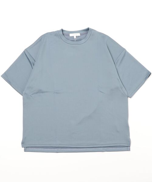 ARCADE（アーケード）の「接触冷感 Tシャツ 半袖 五分袖 ビッグシルエット（Tシャツ/カットソー・メンズ・ブラック/ホワイト/ブルーグレー/モーブ系/グレイッシュベージュ/ライトグレー・L/M/LL）」の11枚目の写真