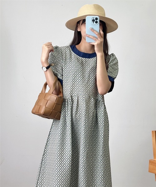 MAISON DE THERESE（メゾン ド テレーズ）の「半袖ロングワンピース（ワンピース・レディース・グリーン・MEDIUM/LARGE）」の12枚目の写真