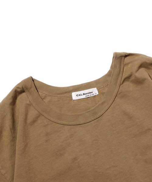CAL Berries レディース オーガニック ビックTシャツ クルーネック　35OJ003 ORGANIC BIG TEE 〔TB〕 CAL Berries レディース オーガニック ビックTシャツ クルー