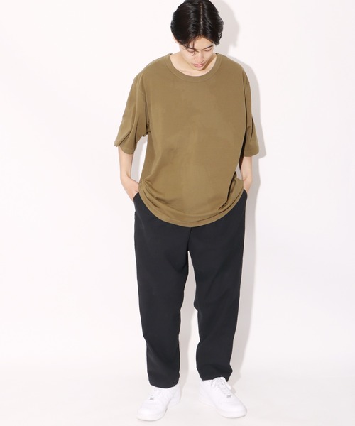 CAL．Berries（カルベリーズ）の「CAL．Berries/カルベリーズ ORGANIC BIG TEE UNISEX ビッグＴシャツ ヘビーウェイト（Tシャツ/カットソー・メンズ・カーキ/オフホワイト・S/L/M）」の7枚目の写真