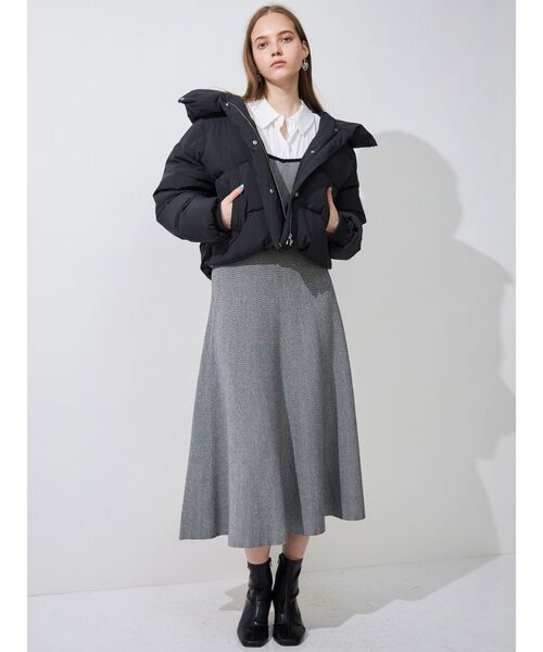 MERCURYDUO(マーキュリーデュオ)の「シャツドッキングヘリンボーン柄ニットワンピース(ワンピース・レディース・ブラック/ブラウン/その他1・SMALL/MEDIUM)」の20枚目の写真