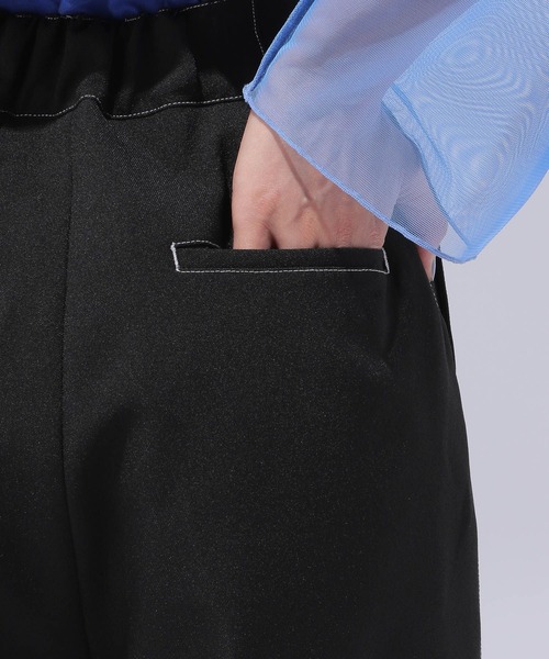 HARE（ハレ）の「サイドカットアウトワイドパンツ(HARE)（スラックス・レディース・ホワイト/ブラック/レッド・FREE）」の17枚目の写真