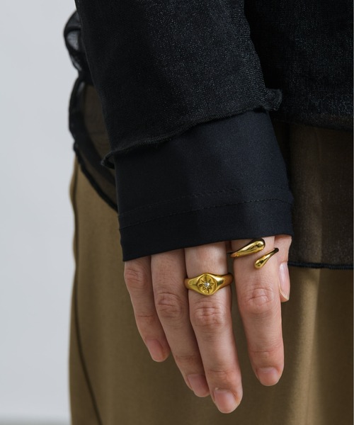 NEUNA（ヌナ）の「【大人のこなれレイヤード。】２wayレイヤードシアーロングカットソー（Tシャツ/カットソー・レディース・ブラック/モカ/アイボリー・FREE）」の14枚目の写真