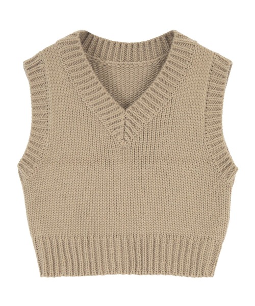 titivate（ティティベイト）の「ﾍﾞｰｼｯｸｺﾝﾊﾟｸﾄﾆｯﾄﾍﾞｽﾄ（ベスト・レディース・ブラック/ブラウン/ブルー/アイボリー・S/M）」の7枚目の写真