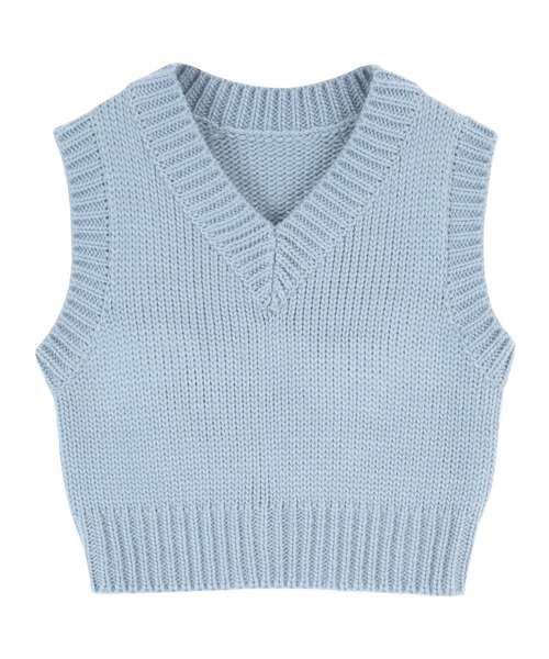 titivate（ティティベイト）の「ﾍﾞｰｼｯｸｺﾝﾊﾟｸﾄﾆｯﾄﾍﾞｽﾄ（ベスト・レディース・ブラック/ブラウン/ブルー/アイボリー・S/M）」の8枚目の写真