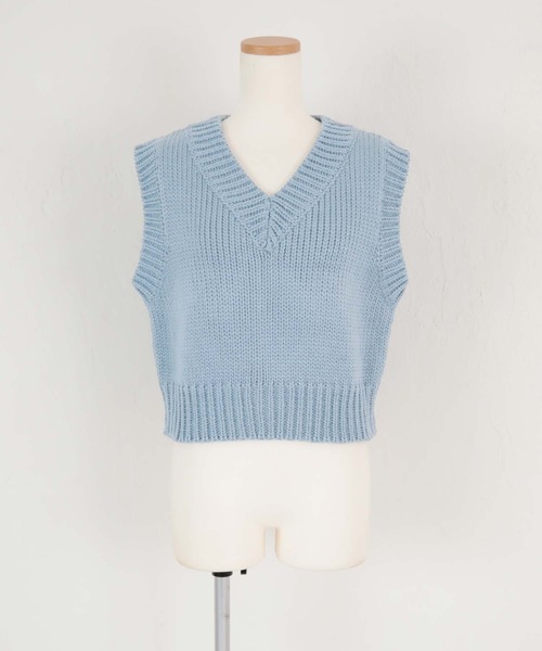 titivate（ティティベイト）の「ﾍﾞｰｼｯｸｺﾝﾊﾟｸﾄﾆｯﾄﾍﾞｽﾄ（ベスト・レディース・ブラック/ブラウン/ブルー/アイボリー・S/M）」の16枚目の写真