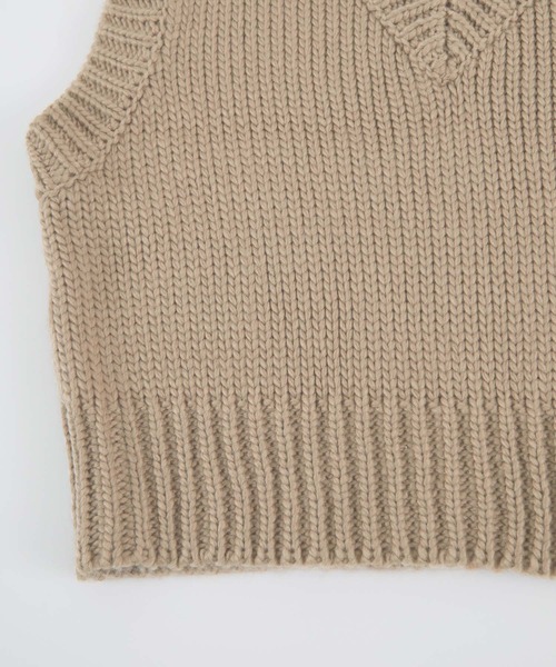 titivate（ティティベイト）の「ﾍﾞｰｼｯｸｺﾝﾊﾟｸﾄﾆｯﾄﾍﾞｽﾄ（ベスト・レディース・ブラック/ブラウン/ブルー/アイボリー・S/M）」の20枚目の写真