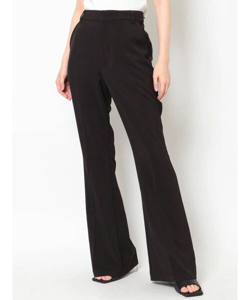 EVRIS（エヴリス）の「センタープレスフレアパンツ（その他パンツ・レディース・ブラック/レッド/グリーン・SMALL/MEDIUM）」の2枚目の写真