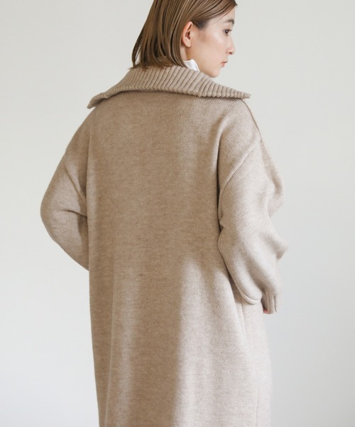 select MOCA（セレクトモカ）の「ハーフジップロングニットワンピース